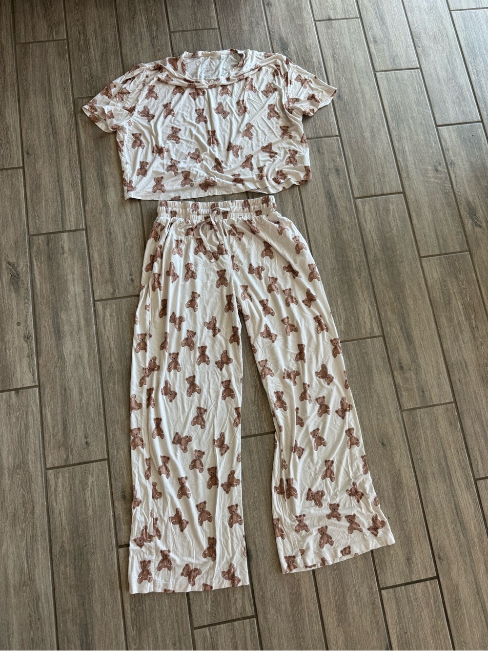 Silks Bear Print Pajamas